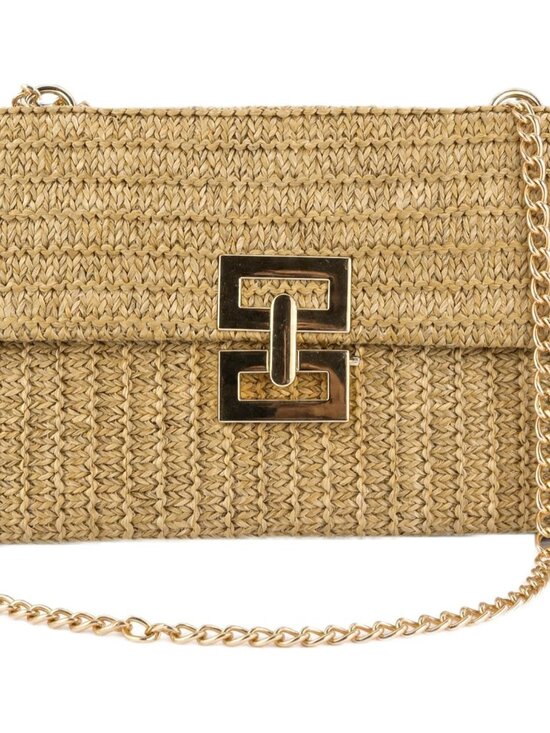 Handbags - Straw Chain Clutch Purses for Women Woven Envelope Handbag for Wedding Party Coc
